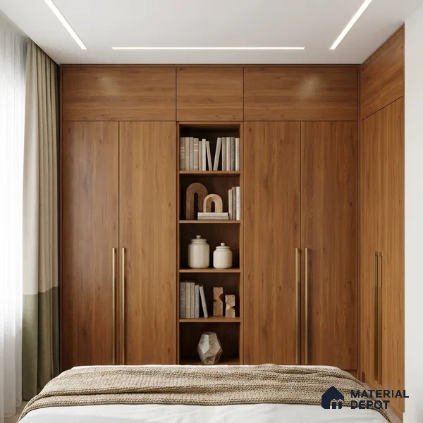 Wooden Look LM 02993 Cyprus 8 ft x 4 ft Suede Finish Decorative Laminate - 1 mm | Suitable for TV Unit, Wardrobe, Kitchen Cabinets