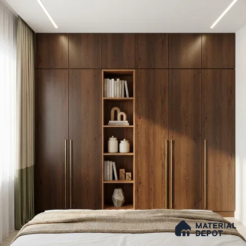 Wooden Look LM 02997 Wood Crush 8 ft x 4 ft Suede Finish Decorative Laminate - 1 mm | Suitable for TV Unit, Wardrobe, Kitchen Cabinets