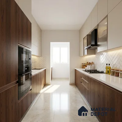 Wooden Look LM 02997 Wood Crush 8 ft x 4 ft Suede Finish Decorative Laminate - 1 mm | Suitable for TV Unit, Wardrobe, Kitchen Cabinets
