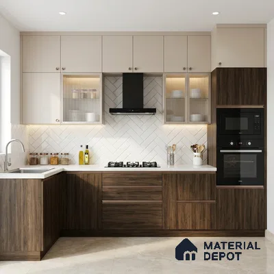 Wooden Look LM 03006 Country Oak 8 ft x 4 ft Suede Finish Decorative Laminate - 1 mm | Suitable for TV Unit, Wardrobe, Kitchen Cabinets