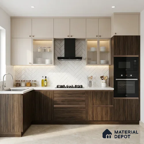 Wooden Look LM 03006 Country Oak 8 ft x 4 ft Suede Finish Decorative Laminate - 1 mm | Suitable for TV Unit, Wardrobe, Kitchen Cabinets