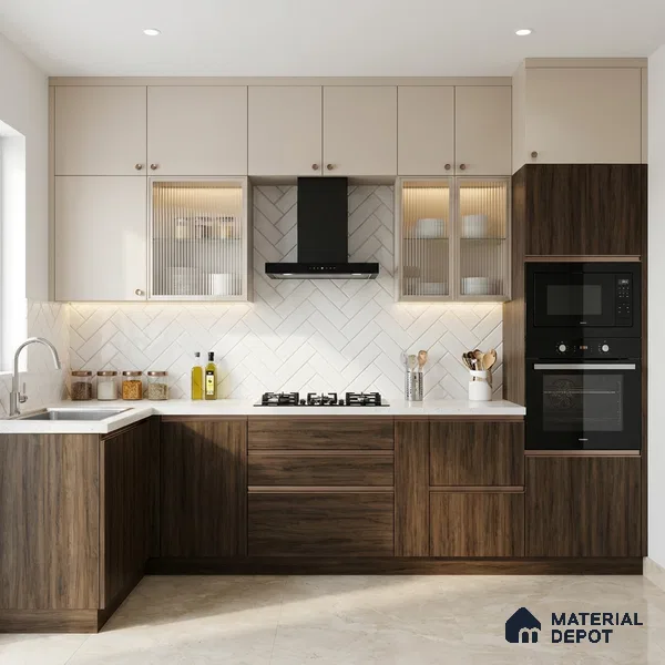 Wooden Look LM 03006 Country Oak 8 ft x 4 ft Suede Finish Decorative Laminate - 1 mm | Suitable for TV Unit, Wardrobe, Kitchen Cabinets