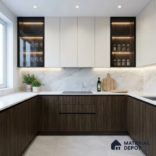 Wooden Look LM 03006 Country Oak 8 ft x 4 ft Suede Finish Decorative Laminate - 1 mm | Suitable for TV Unit, Wardrobe, Kitchen Cabinets
