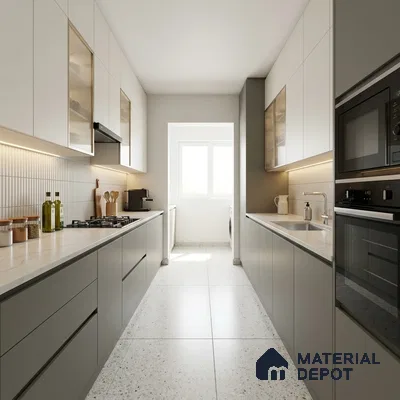 Trout Grey Solid Colors Look LM 03023 Trout 8 ft x 4 ft Zero Soft Matt Finish Decorative Laminate - 1 mm | Suitable for Living Room, Kitchen, Office