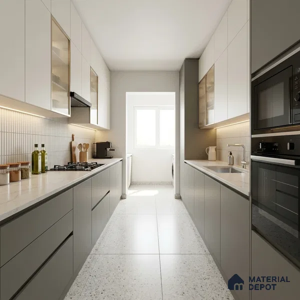 Trout Grey Solid Colors Look LM 03023 Trout 8 ft x 4 ft Zero Soft Matt Finish Decorative Laminate - 1 mm | Suitable for Living Room, Kitchen, Office