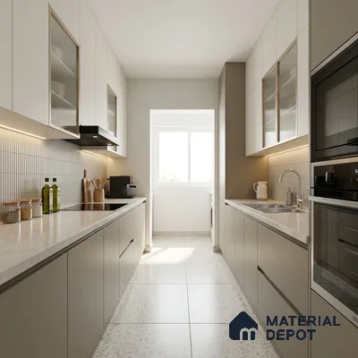 Warm Grey Solid Colors Look LM 03025 Linen Hex 8 ft x 4 ft Zero Soft Matt Finish Decorative Laminate - 1 mm | Suitable for Living Room, Kitchen, Office