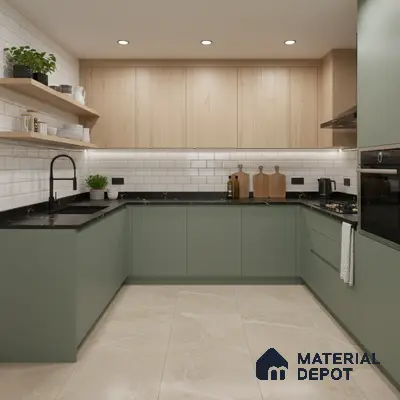 Cool Grey Solid Colors Look LM 03029 Aspire 8 ft x 4 ft Zero Soft Matt Finish Decorative Laminate - 1 mm | Suitable for Living Room, Kitchen, Office