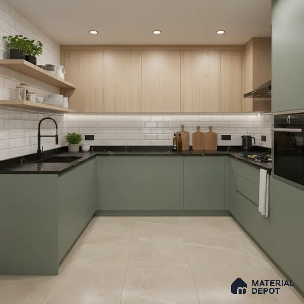 Cool Grey Solid Colors Look LM 03029 Aspire 8 ft x 4 ft Zero Soft Matt Finish Decorative Laminate - 1 mm | Suitable for Living Room, Kitchen, Office
