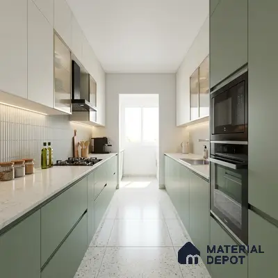 Cool Grey Solid Colors Look LM 03029 Aspire 8 ft x 4 ft Zero Soft Matt Finish Decorative Laminate - 1 mm | Suitable for Living Room, Kitchen, Office