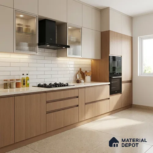 Wooden Look LM 03831 Mirage Embrace 8 ft x 4 ft Texture Finish Decorative Laminate - 1 mm | Suitable for TV Unit, Wardrobe, Kitchen Cabinets