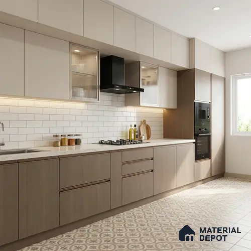 Wooden Look LM 03833 Velvet Embrance 8 ft x 4 ft Texture Finish Decorative Laminate - 1 mm | Suitable for TV Unit, Wardrobe, Kitchen Cabinets