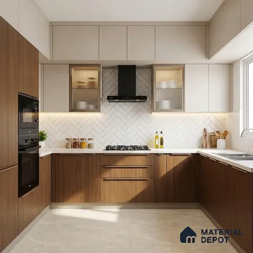 Wooden Look LM 03850 Sessaila Oak 8 ft x 4 ft Texture Finish Decorative Laminate - 1 mm | Suitable for TV Unit, Wardrobe, Kitchen Cabinets