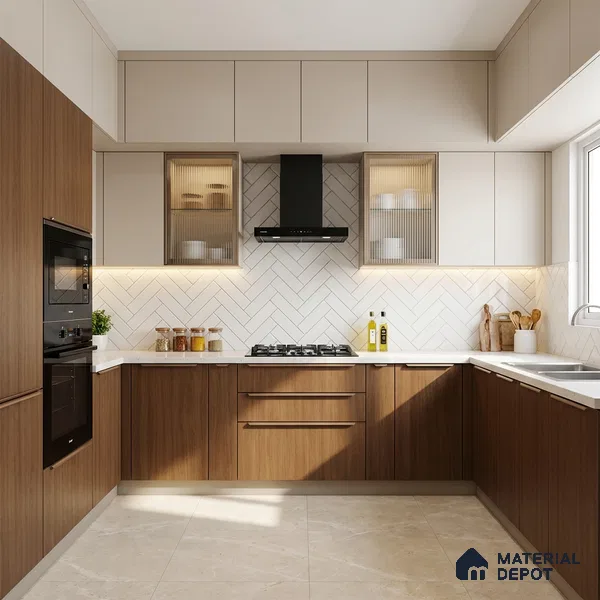 Wooden Look LM 03850 Sessaila Oak 8 ft x 4 ft Texture Finish Decorative Laminate - 1 mm | Suitable for TV Unit, Wardrobe, Kitchen Cabinets