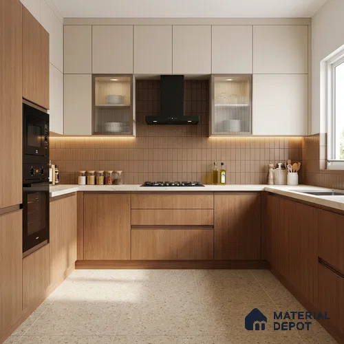 Wooden Look LM 03852 Varanger Oak 8 ft x 4 ft Texture Finish Decorative Laminate - 1 mm | Suitable for TV Unit, Wardrobe, Kitchen Cabinets