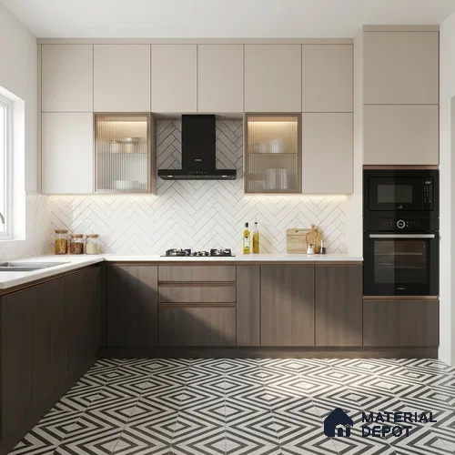Wooden Look LM 03900 Sepia Grey 8 ft x 4 ft Texture Finish Decorative Laminate - 1 mm | Suitable for TV Unit, Wardrobe, Kitchen Cabinets
