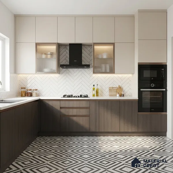 Wooden Look LM 03900 Sepia Grey 8 ft x 4 ft Texture Finish Decorative Laminate - 1 mm | Suitable for TV Unit, Wardrobe, Kitchen Cabinets