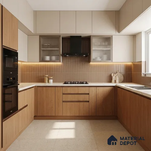 Wooden Look LM 03910 Classy Teak 8 ft x 4 ft Texture Finish Decorative Laminate - 1 mm | Suitable for TV Unit, Wardrobe, Kitchen Cabinets