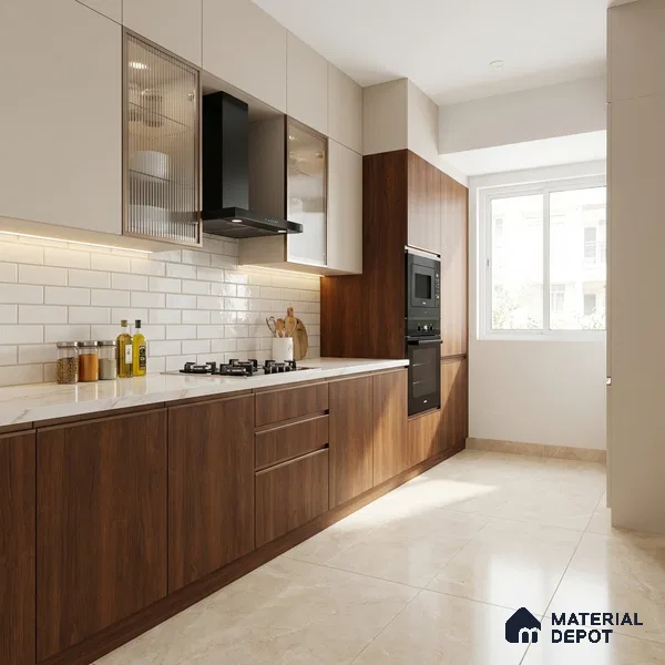 Wooden Look LM 03919 CF Verona Wood 8 ft x 4 ft Texture Finish Decorative Laminate - 1 mm | Suitable for TV Unit, Wardrobe, Kitchen Cabinets