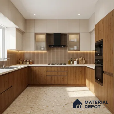 Wooden Look LM 03921 Splen Sunrise 8 ft x 4 ft Texture Finish Decorative Laminate - 1 mm | Suitable for TV Unit, Wardrobe, Kitchen Cabinets
