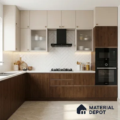 Wooden Look LM 03922 Essential Wood 8 ft x 4 ft Texture Finish Decorative Laminate - 1 mm | Suitable for TV Unit, Wardrobe, Kitchen Cabinets