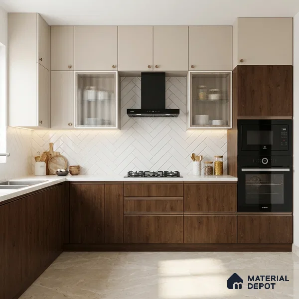 Wooden Look LM 03922 Essential Wood 8 ft x 4 ft Texture Finish Decorative Laminate - 1 mm | Suitable for TV Unit, Wardrobe, Kitchen Cabinets