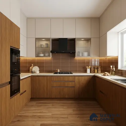Wooden Look LM 03927 Heritage Timber 8 ft x 4 ft Texture Finish Decorative Laminate - 1 mm | Suitable for TV Unit, Wardrobe, Kitchen Cabinets