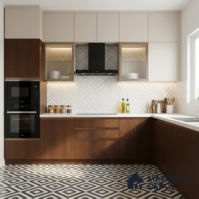 Wooden Look LM 03929 Caramel 8 ft x 4 ft Texture Finish Decorative Laminate - 1 mm | Suitable for TV Unit, Wardrobe, Kitchen Cabinets