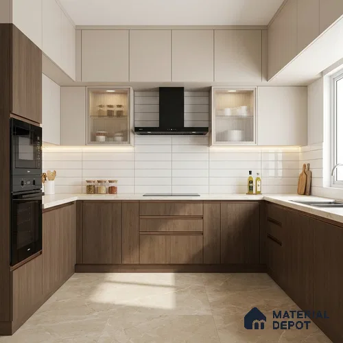 Wooden Look LM 03932 Dalton 8 ft x 4 ft Texture Finish Decorative Laminate - 1 mm | Suitable for TV Unit, Wardrobe, Kitchen Cabinets