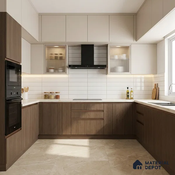 Wooden Look LM 03932 Dalton 8 ft x 4 ft Texture Finish Decorative Laminate - 1 mm | Suitable for TV Unit, Wardrobe, Kitchen Cabinets