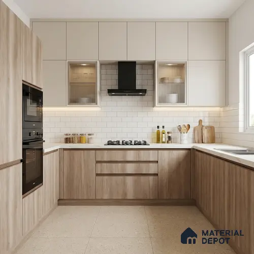 Wooden Look LM 03936 Canyon Monument Oak 8 ft x 4 ft Texture Finish Decorative Laminate - 1 mm | Suitable for TV Unit, Wardrobe, Kitchen Cabinets