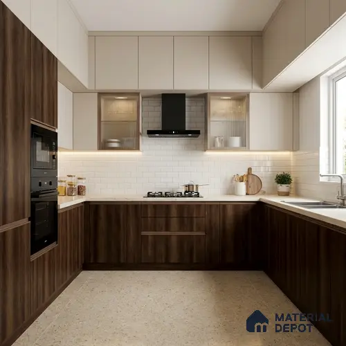 Wooden Look LM 03938 Canyon Monument Oak 8 ft x 4 ft Texture Finish Decorative Laminate - 1 mm | Suitable for TV Unit, Wardrobe, Kitchen Cabinets