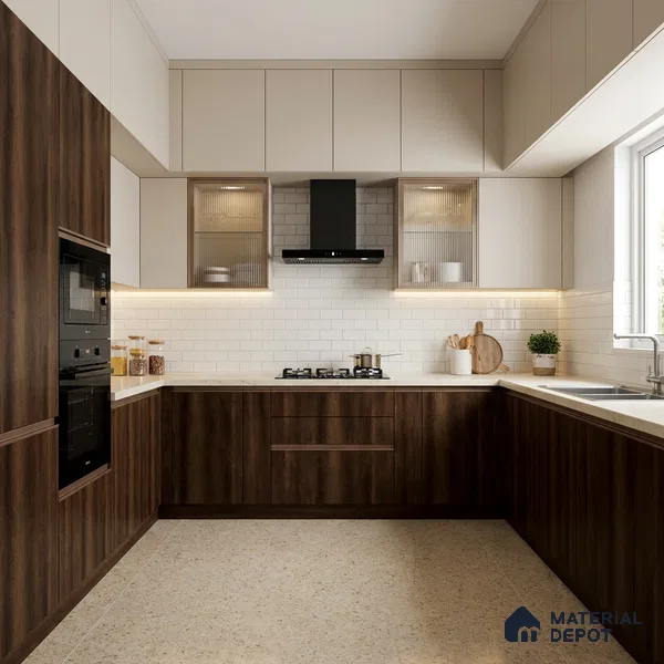 Wooden Look LM 03938 Canyon Monument Oak 8 ft x 4 ft Texture Finish Decorative Laminate - 1 mm | Suitable for TV Unit, Wardrobe, Kitchen Cabinets