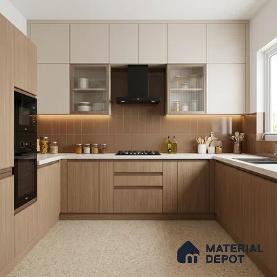 Wooden Look LM 03955 Varanger Oak 8 ft x 4 ft Suede Finish Decorative Laminate - 1 mm | Suitable for TV Unit, Wardrobe, Kitchen Cabinets