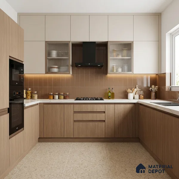Wooden Look LM 03955 Varanger Oak 8 ft x 4 ft Suede Finish Decorative Laminate - 1 mm | Suitable for TV Unit, Wardrobe, Kitchen Cabinets