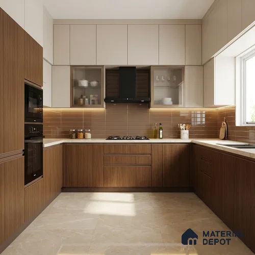 Wooden Look LM 03960 Sessaila Oak 8 ft x 4 ft Suede Finish Decorative Laminate - 1 mm | Suitable for TV Unit, Wardrobe, Kitchen Cabinets