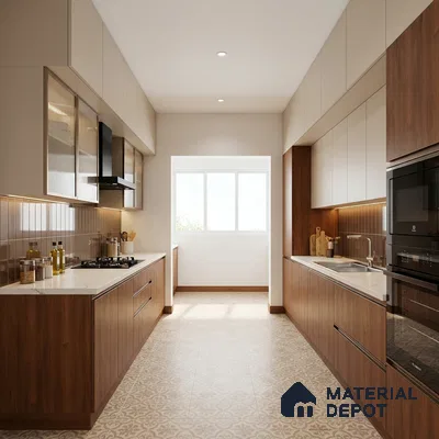 Wooden Look LM 03967 Verona Wood 8 ft x 4 ft Suede Finish Decorative Laminate - 1 mm | Suitable for TV Unit, Wardrobe, Kitchen Cabinets