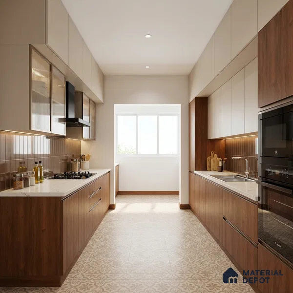 Wooden Look LM 03967 Verona Wood 8 ft x 4 ft Suede Finish Decorative Laminate - 1 mm | Suitable for TV Unit, Wardrobe, Kitchen Cabinets
