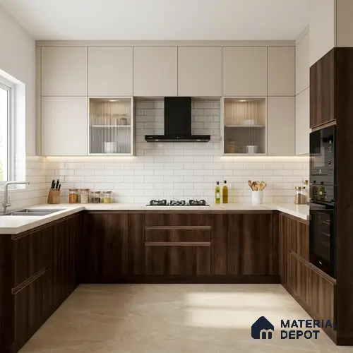 Wooden Look LM 03976 Canyon Monument Oak 8 ft x 4 ft Suede Finish Decorative Laminate - 1 mm | Suitable for TV Unit, Wardrobe, Kitchen Cabinets