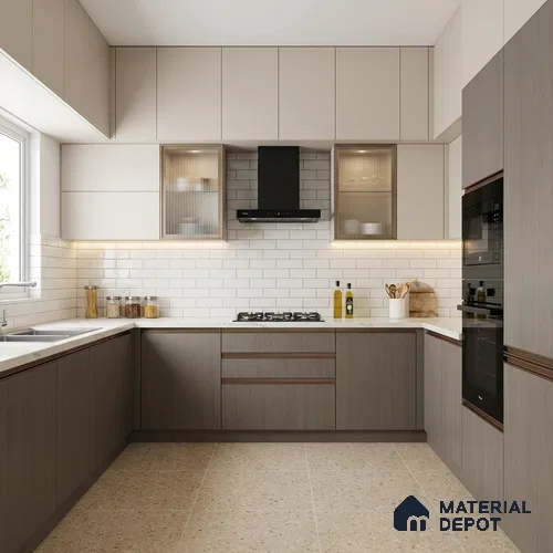 Wooden Look LM 03979 Classic Ash 8 ft x 4 ft Suede Finish Decorative Laminate - 1 mm | Suitable for TV Unit, Wardrobe, Kitchen Cabinets