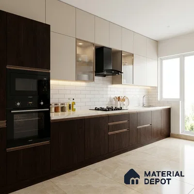 Wooden Look LM 03987 Celestina 8 ft x 4 ft Suede Finish Decorative Laminate - 1 mm | Suitable for TV Unit, Wardrobe, Kitchen Cabinets