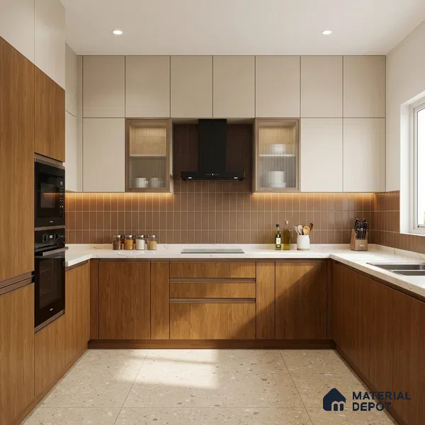Wooden Look LM 03988 Heritage Timber 8 ft x 4 ft Suede Finish Decorative Laminate - 1 mm | Suitable for TV Unit, Wardrobe, Kitchen Cabinets