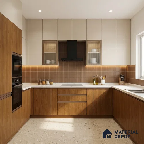 Wooden Look LM 03988 Heritage Timber 8 ft x 4 ft Suede Finish Decorative Laminate - 1 mm | Suitable for TV Unit, Wardrobe, Kitchen Cabinets