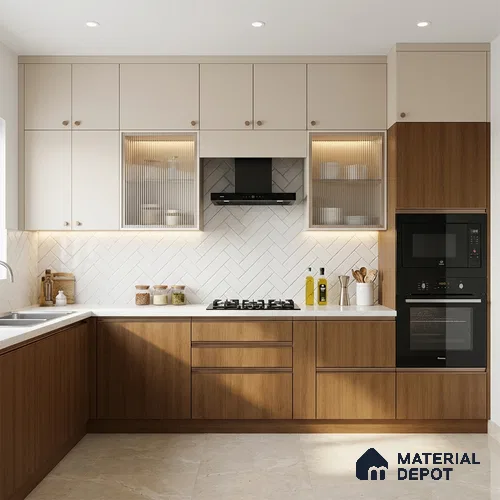 Wooden Look LM 05286 Douglas Fresco 8 ft x 4 ft Texture Finish Decorative Laminate - 1 mm | Suitable for TV Unit, Wardrobe, Kitchen Cabinets