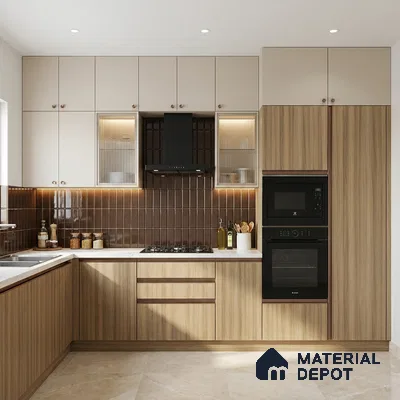 Wooden Look LM 05336 Naturale Ash Wood 8 ft x 4 ft Texture Finish Decorative Laminate - 1 mm | Suitable for TV Unit, Wardrobe, Kitchen Cabinets