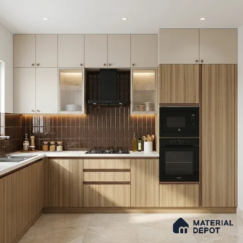 Wooden Look LM 05336 Naturale Ash Wood 8 ft x 4 ft Texture Finish Decorative Laminate - 1 mm | Suitable for TV Unit, Wardrobe, Kitchen Cabinets