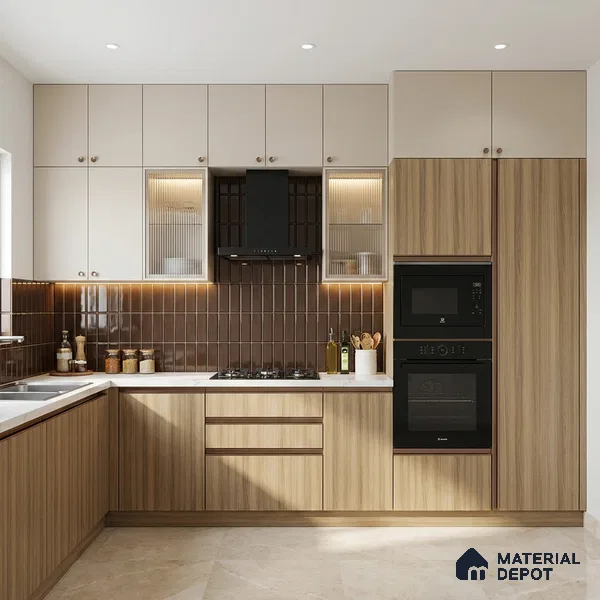 Wooden Look LM 05336 Naturale Ash Wood 8 ft x 4 ft Texture Finish Decorative Laminate - 1 mm | Suitable for TV Unit, Wardrobe, Kitchen Cabinets