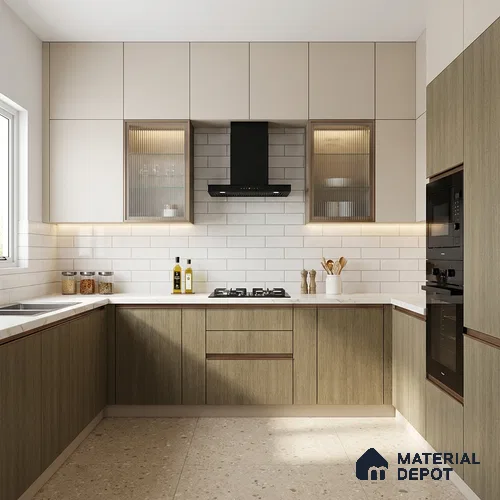 Wooden Look LM 05338 Thai Samao Oak 8 ft x 4 ft Texture Finish Decorative Laminate - 1 mm | Suitable for TV Unit, Wardrobe, Kitchen Cabinets