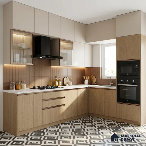 Wooden Look LM 05344 Pine Oak 8 ft x 4 ft Texture Finish Decorative Laminate - 1 mm | Suitable for TV Unit, Wardrobe, Kitchen Cabinets