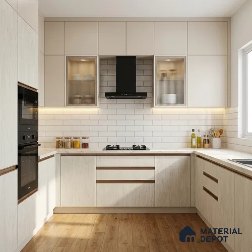 Wooden Look LM 05357 Tundra Forest Creek 8 ft x 4 ft Texture Finish Decorative Laminate - 1 mm | Suitable for TV Unit, Wardrobe, Kitchen Cabinets