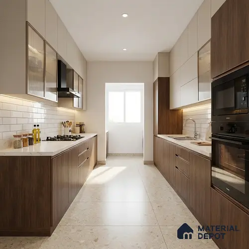 Wooden Look LM 10873 Catalonia Ruster Tan 8 ft x 4 ft Texture Finish Decorative Laminate - 1 mm | Suitable for TV Unit, Wardrobe, Kitchen Cabinets